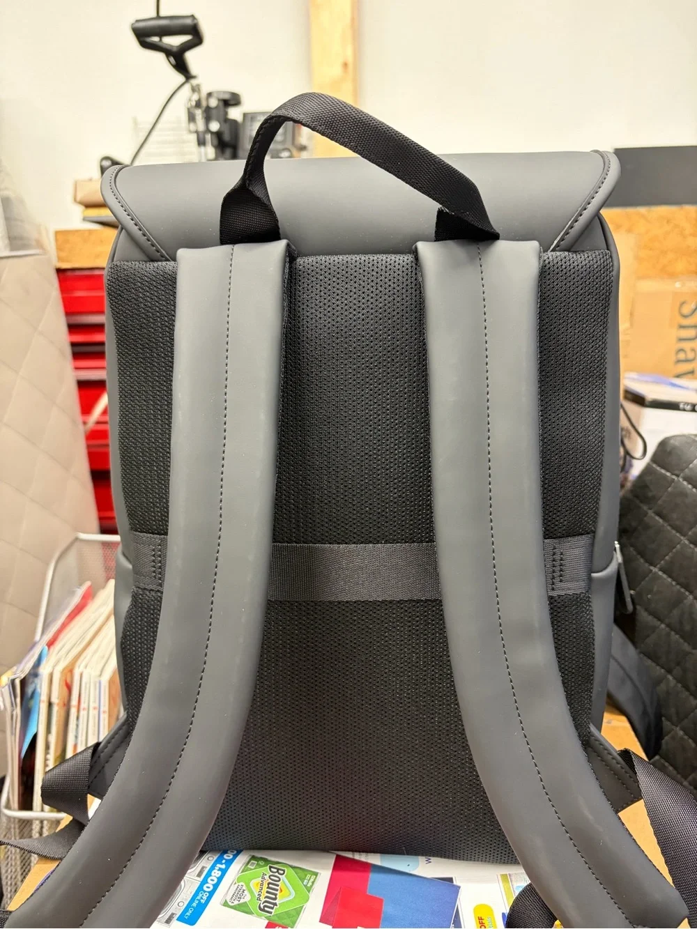 Lost In Berlin Square Backpack-New No Tags-Black